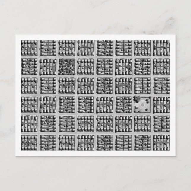 Carte Postale Ville carré (Devant)