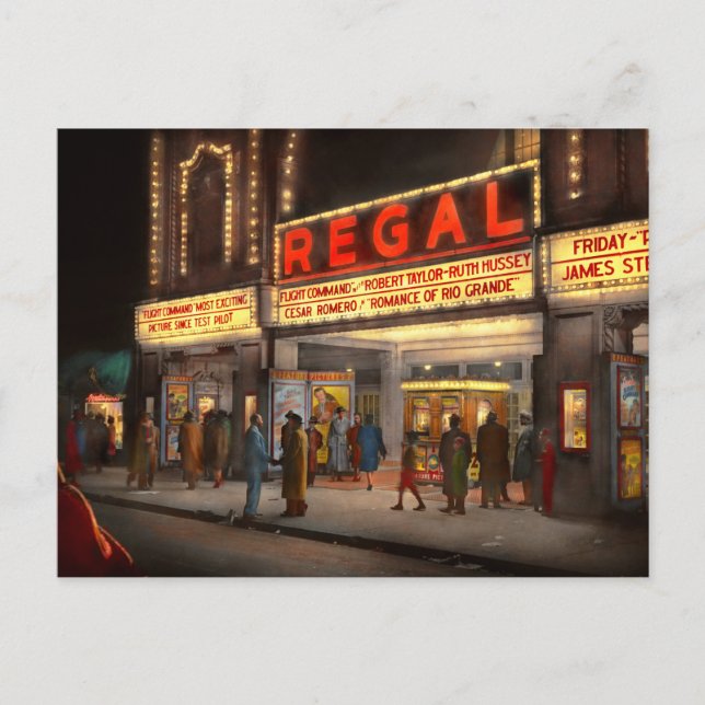 Carte Postale Ville - Chicago IL - La vie nocturne au Regal Thea (Devant)
