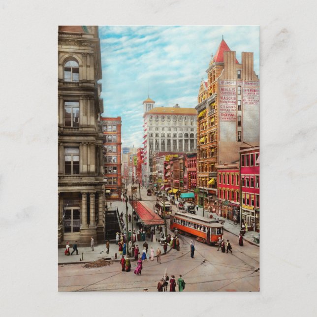 Carte Postale Ville - Cincinnati, OH - Queen city 1915 (Devant)