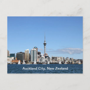 Carte Postale Ville d'Auckland, Nouvelle Zélande par jour