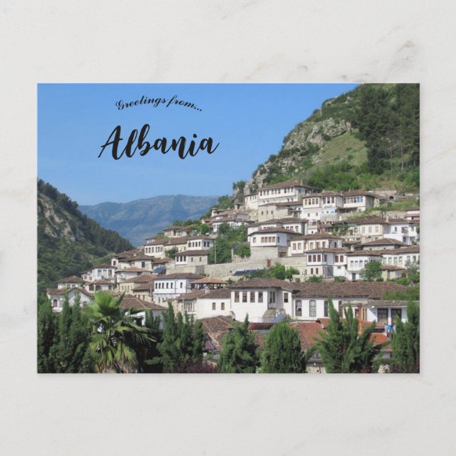 Carte Postale Ville de Berat aux mille fenêtres Albanie (Devant)