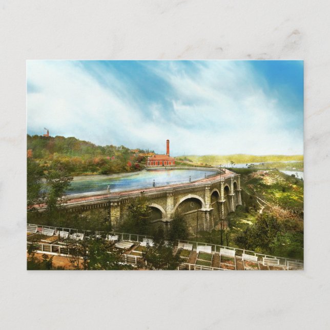 Carte Postale Ville de Cincinnati OH - L'approvisionnement en ea (Devant)