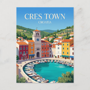 Carte Postale Ville de Cres Croatie