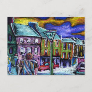 Carte Postale Ville de Dingle au crépuscule