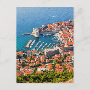 Carte Postale Ville de Dubrovnik d'en haut