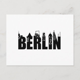 Carte Postale Ville de gratte-ciel d'horizon de Berlin