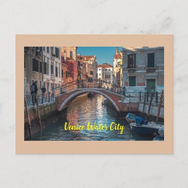Carte Postale Ville De L'Eau De Venise (Devant)