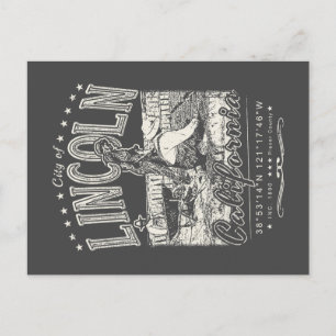 CARTE POSTALE VILLE DE LINCOLN - PLACER CALIFORNIA VINTAGE