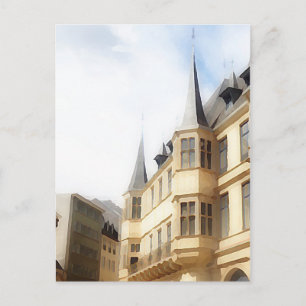 Carte Postale Ville de Luxembourg - Vielle ville - peinture