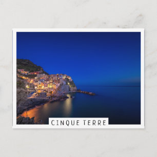 Carte Postale Ville de Manarola dans les Cinque Terre en soirée