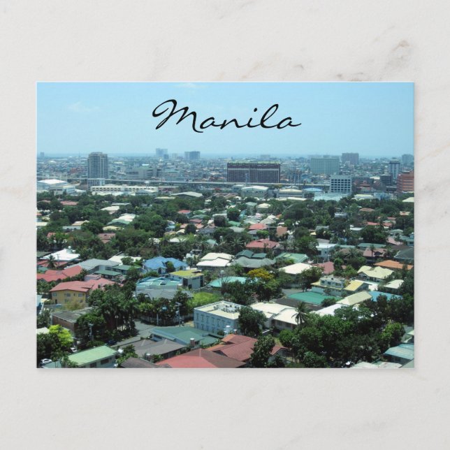 Carte Postale ville de manila (Devant)