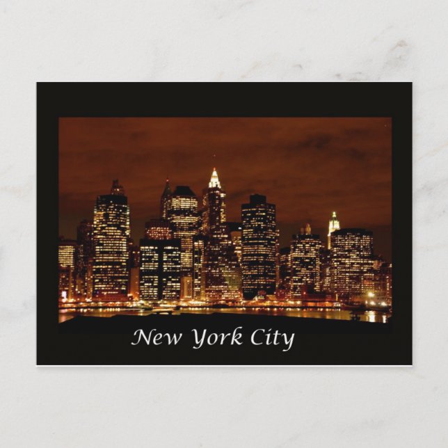 Carte Postale ville de new york (Devant)