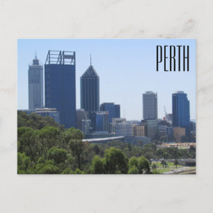 Carte Postale ville de perth