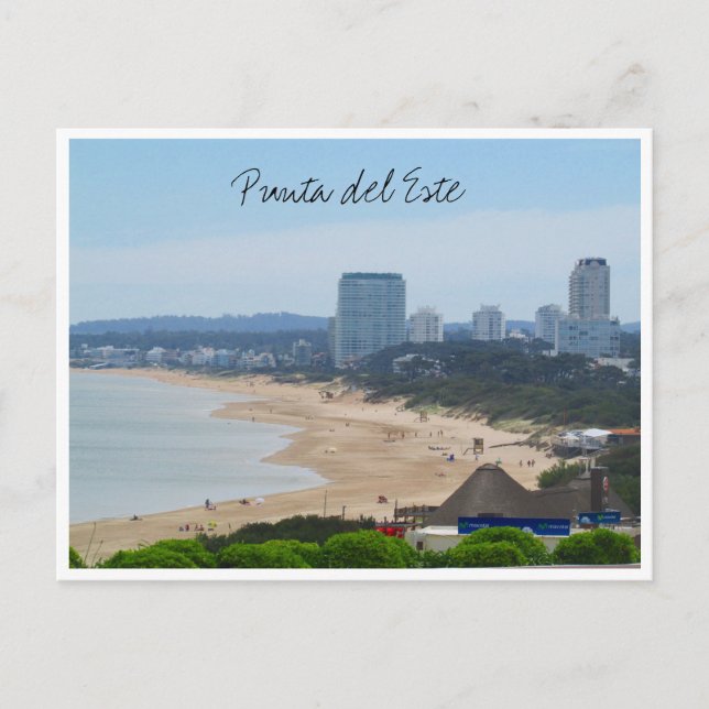 Carte Postale ville de plage de punta (Devant)