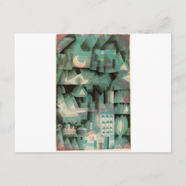 Carte Postale Ville de rêve par Paul Klee (Devant)