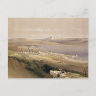 Carte Postale Ville de Tibériade sur la mer de Galilée