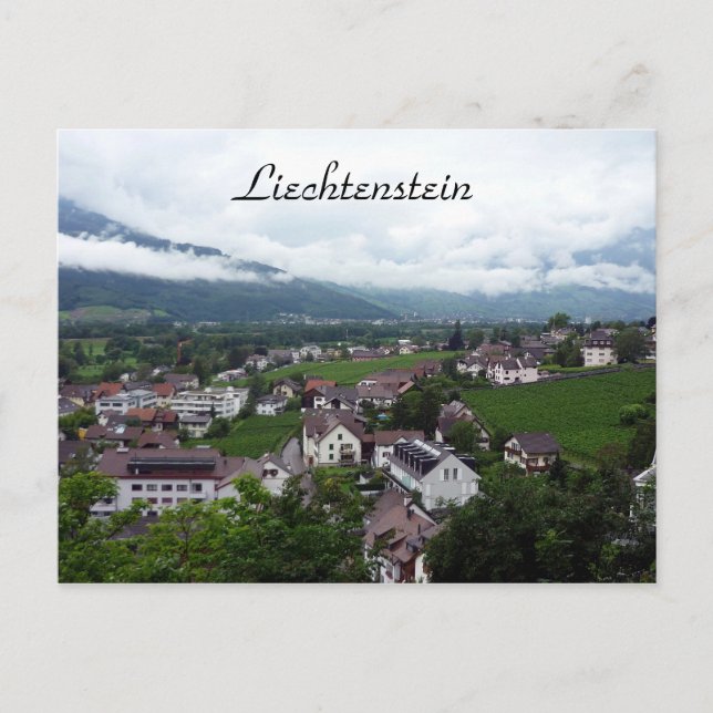 Carte Postale ville de vaduz (Devant)