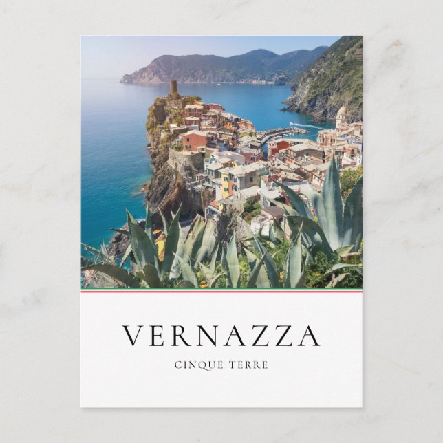 Carte Postale Ville de Vernazza dans les Cinque Terre, Italie (Devant)