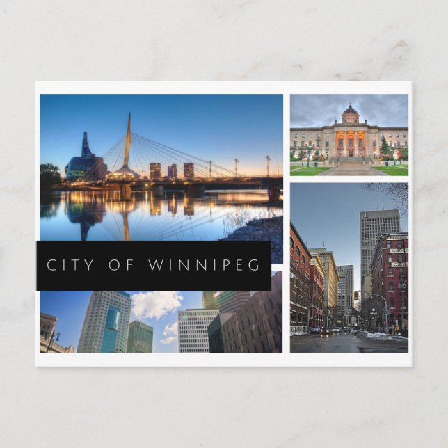 Carte Postale Ville de Winnipeg (Devant)