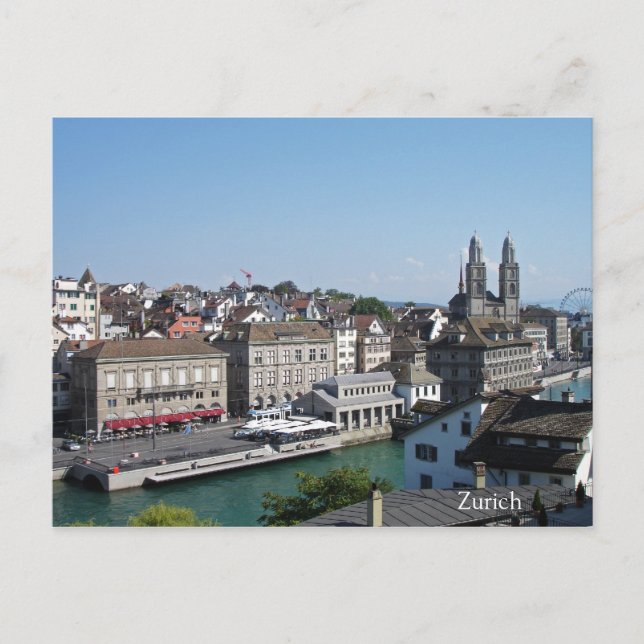 Carte Postale Ville de Zurich (Devant)