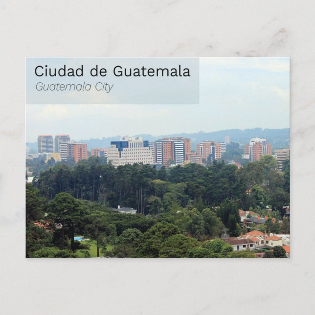 Carte Postale Ville du Guatemala (Devant)