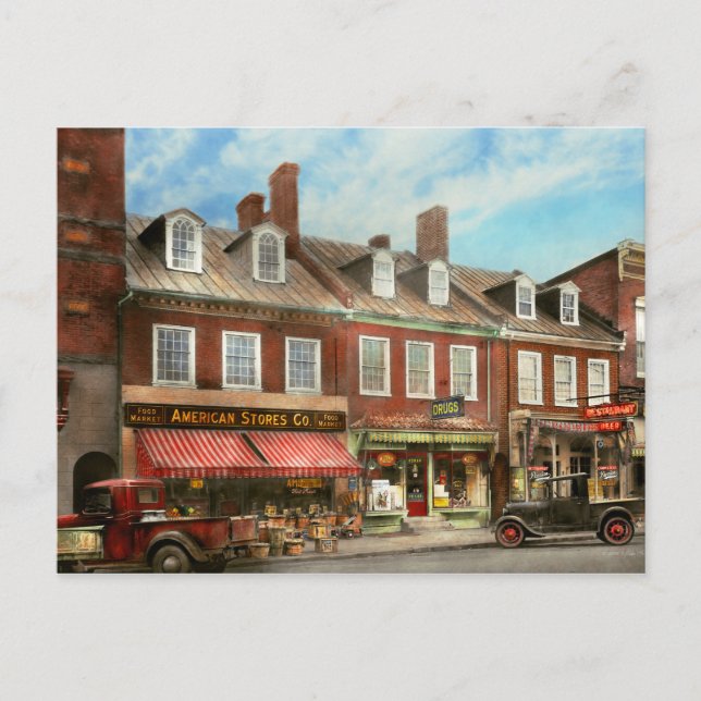 Carte Postale Ville - Easton MD - Une tranche de la vie américai (Devant)