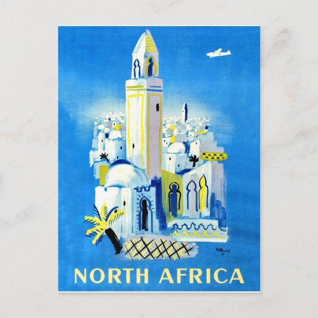 Carte Postale Ville en Afrique du Nord, voyage vintage (Devant)