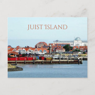 Carte Postale Ville et port de Juist, île de Juist, Frise orient