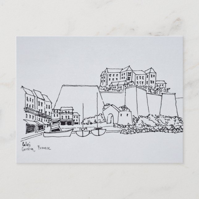 Carte Postale Ville fortifiée de Calvi | Corse, France (Devant)