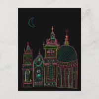 Ville lueur brillant Neon noir