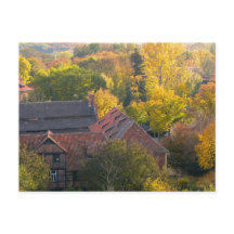 Ville médiévale à l'automne