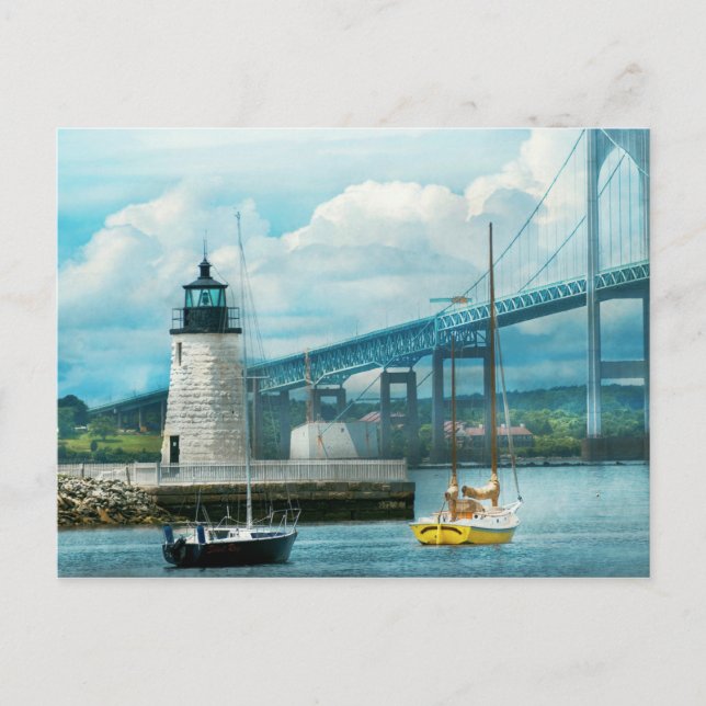 Carte Postale Ville - Newport RI - Le phare de Newport (Devant)
