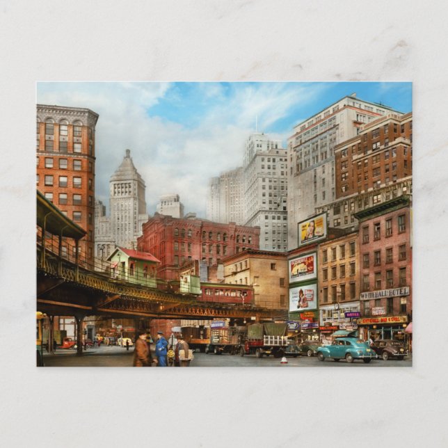 Carte Postale Ville - NY - Bienvenue dans la grande ville 1941 (Devant)