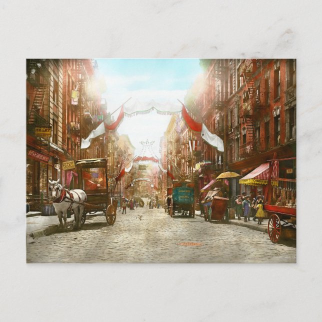 Carte Postale Ville - NY - La fête de San Genero 1908 (Devant)