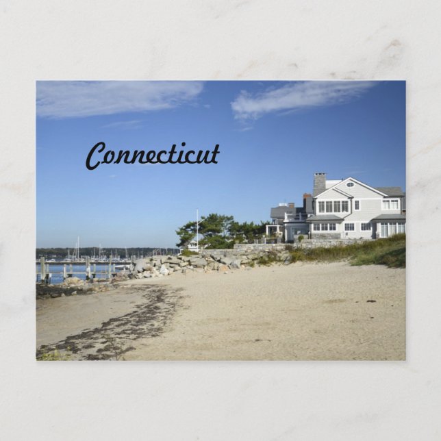 Carte Postale ville pittoresque du Connecticut (Devant)