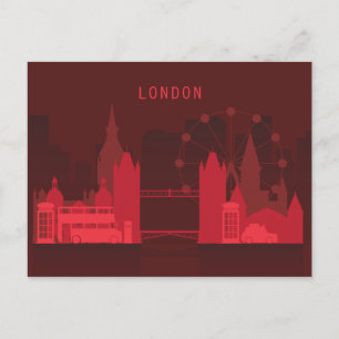 Carte Postale Ville Skyline Londres, Angleterre