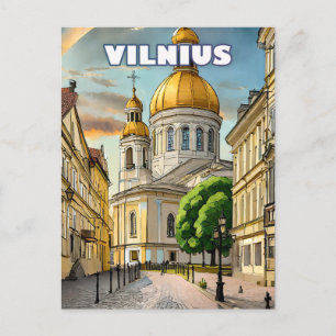 Carte Postale Vilnius, cœur battant de la Lituanie