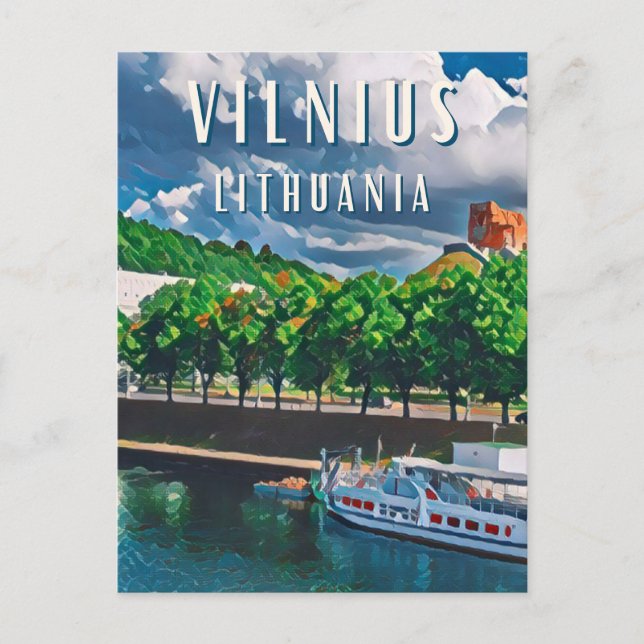 Carte Postale Vilnius, la perle de la Lituanie (Devant)