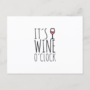 Carte Postale Vin à l'heure