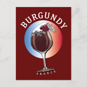 Carte Postale Vin de Bourgogne