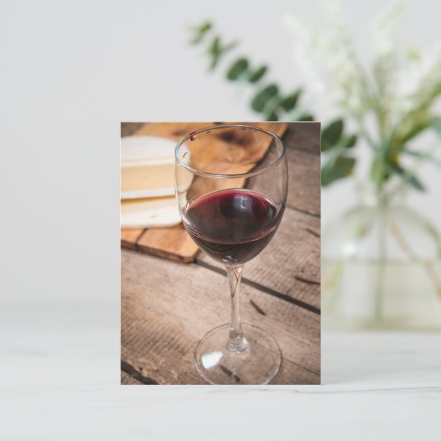 Carte Postale Vin et fromage (Debout devant)