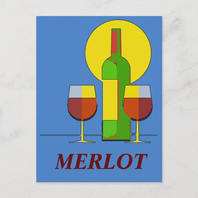 Carte Postale Vin, modifier le texte (Devant)
