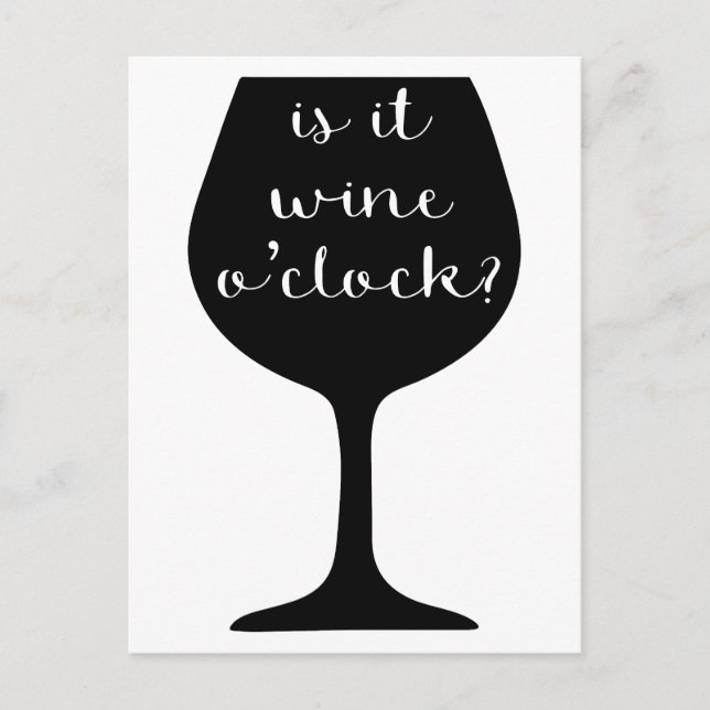 Carte Postale Vin O'Clock (Devant)