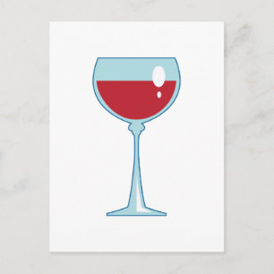 CARTE POSTALE VIN ROUGE