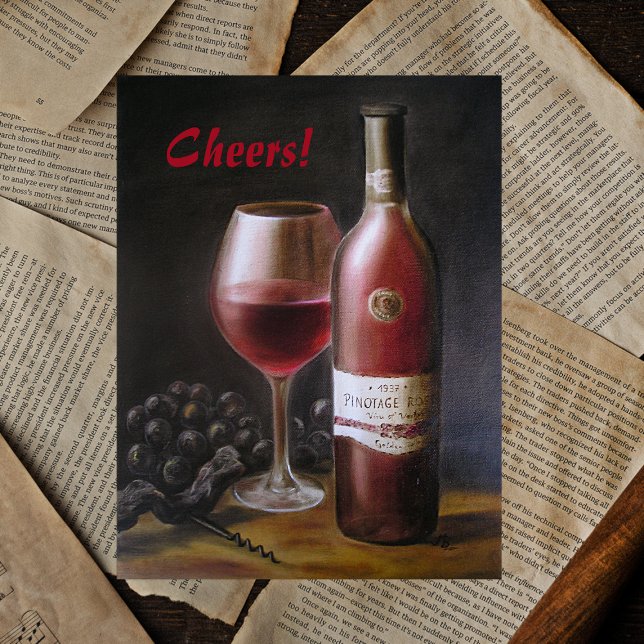 Carte Postale Vin rouge (Créateur téléchargé)