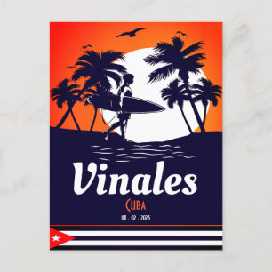 Carte Postale Vinales Palm Tree Cuba Souvenirs Vintages