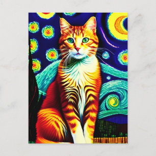 Carte postale Vincent Cat Gogh