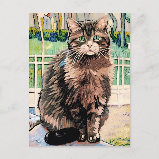 Carte postale Vincent Cat Gogh (Devant)