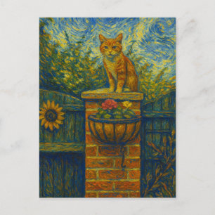 Carte postale Vincent Cat Gogh