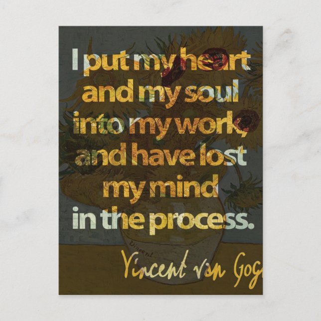 Carte Postale Vincent Van Gogh (Devant)